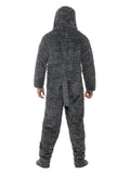 Fluffy Dog Costume, Grey Dress Loud