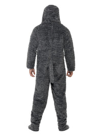 Fluffy Dog Costume, Grey Dress Loud