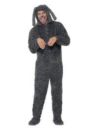 Fluffy Dog Costume, Grey Dress Loud