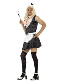 French Maid Costume, with Dress, Padded Bust,, Bla Dress Loud