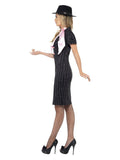Gangster's Moll Costume, Black Dress Loud