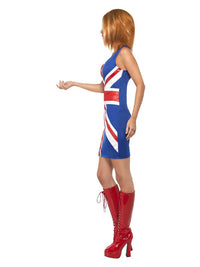 Ginger Power, 90s Icon Costume, Union Jack Dress Loud