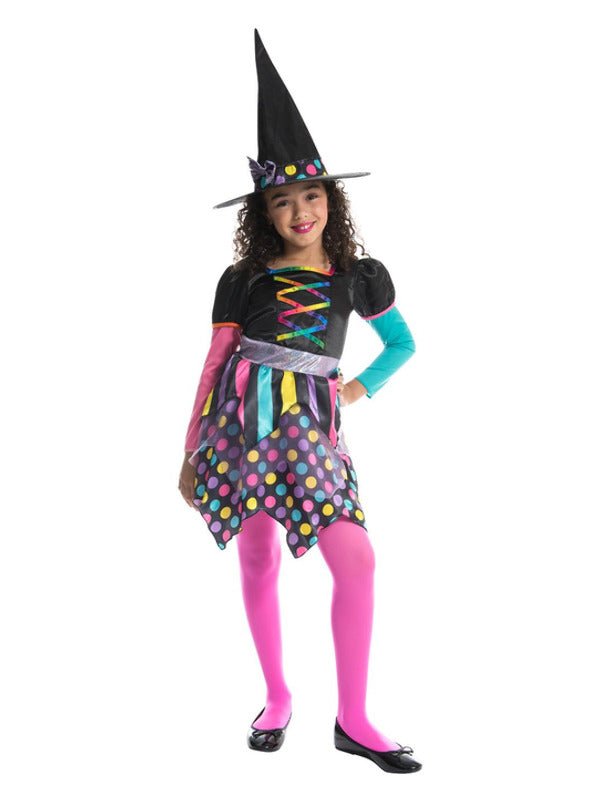 Girls Neon Witch Costume, Dress Loud