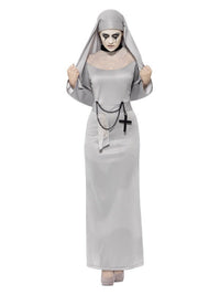 Gothic Nun Costume, Grey Dress Loud