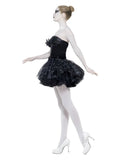 Gothic Swan Masquerade Costume, Black Dress Loud