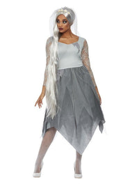 Grave Yard Bride Costume, Grey Dress Loud