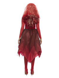Grave Yard Bride Costume, Red Dress Loud