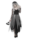 Graveyard Bride Costume, Black Dress Loud