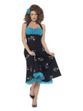 Grease Cha Cha DiGregorio Costume, Black Dress Loud