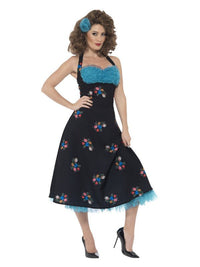 Grease Cha Cha DiGregorio Costume, Black Dress Loud