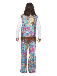 Groovy Hippie Costume, Multi-Coloured Dress Loud