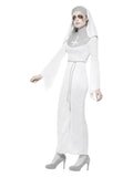 Haunted Asylum Nun Costume, White Dress Loud