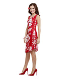 Hawaiian Beauty Costume, Red Dress Loud