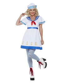High Seas Sailor Costume, White Dress Loud