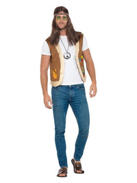 Hippie Waistcoat, Unisex, Brown Dress Loud