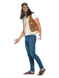 Hippie Waistcoat, Unisex, Brown Dress Loud