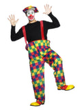 Hooped Clown Costume, Multi-Coloured Dress Loud