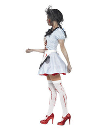 Horror Zombie Countrygirl Costume, Blue Dress Loud
