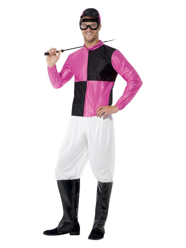 Jockey Costume, Pink & Black Dress Loud