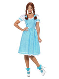 Kansas Country Girl Costume, Blue & White Dress Loud