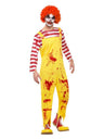 Kreepy Killer Clown Costume, Yellow & Red