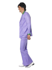 Lavender 70s Suit Costume, Purple Dress Loud