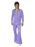 Lavender 70s Suit Costume, Purple Dress Loud