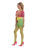 Let's Get Physical Girl Costume, Multi-Coloured Dress Loud