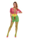 Let's Get Physical Girl Costume, Multi-Coloured