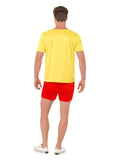 Lifeguard Beach Costume, Yellow Dress Loud
