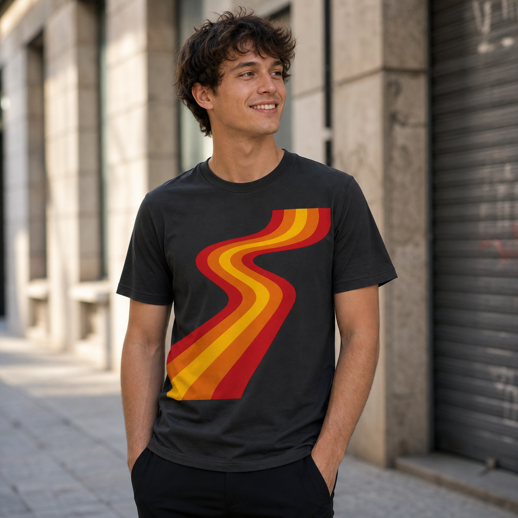 We Love the 70s Winding Road Personalised Tee
