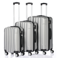3 Pcs Suitcase Lightweight ABS Carry-on Hand Luggage 4 Spinner Wheels Trolley Case Dress Loud