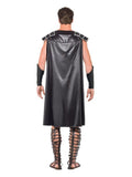 Male Dark Gladiator Costume, Black Dress Loud