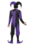 Medieval Jester Costume, Purple Dress Loud