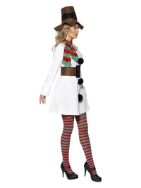 Miss Snowman Costume, White Dress Loud