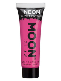 Moon Glow Intense Neon UV Face Paint, Intense Pink Dress Loud