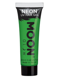 Moon Glow Intense Neon UV Hair Gel, Intense Green Dress Loud