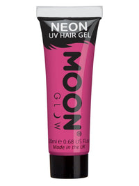 Moon Glow Intense Neon UV Hair Gel, Intense Pink Dress Loud