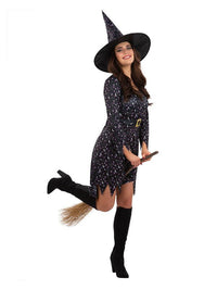 Moon & Stars Witch Costume Dress Loud