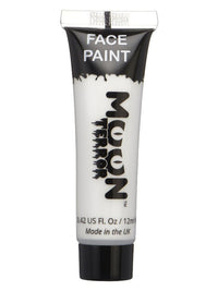Moon Terror Halloween Face & Body Paint, White Dress Loud