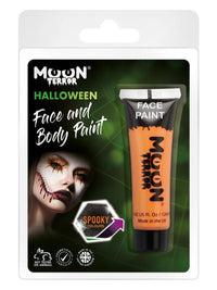 Moon Terror Halloween Face & Body Paint, Orange Dress Loud