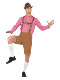 Mr Bavarian Costume, Red & Brown Dress Loud
