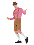 Mr Bavarian Costume, Red & Brown Dress Loud