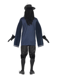 Musketeer Male Costume, with Top, Hat, Navy Dress Loud