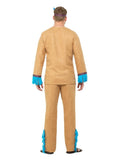 Native American Inspired Warrior Costume, Blue & B Dress Loud