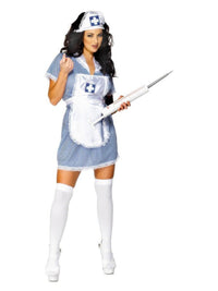 Nurse Naughty Costume, Blue Dress Loud