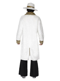 Pimp Costume, White and Leopard Skin, White Dress Loud