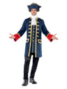 Pirate Commander Costume, Blue