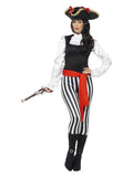 Pirate Lady Costume, with Top, Black Dress Loud