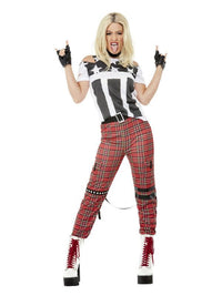 Punk Rocker Costume, Red Dress Loud
